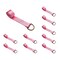 Tie 4 Safe 2" x 10' Lasso Strap w/ D Ring Auto Tie Down Wheel Lift Tow Truck Trailer Pink, 10PK TWS21-510-W27-PK-C-10 - alternate 1